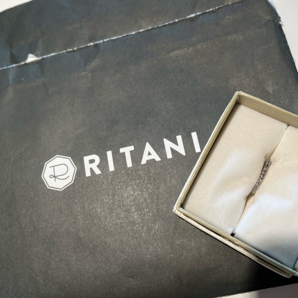 Ritani slim diamond stackable band size 5.5 - Picture 5 of 7